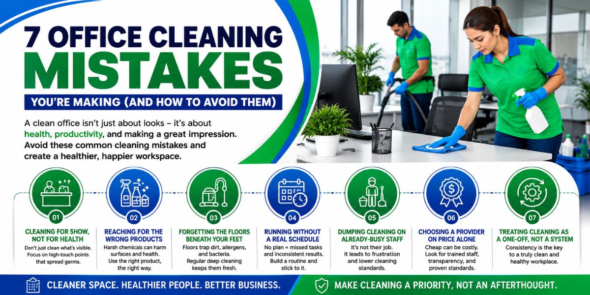 how to avoid office cleaning mistakes